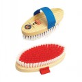 EQUERRY 2P BODY BRUSH WOODEN BACKED