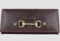 GRAYS LILY SNAFFLE LEATHER BROWN PURSE