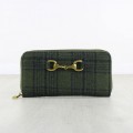 GRAYS TWEED PURSE WITH SNAFFLE