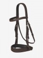 LEMIEUX FLAT HUNTER BRIDLE WITH LACED REINS