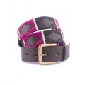 PIONEROS POLO BELT BROWN 122 STRIPED