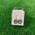 SPARTAN EARRINGS - SILVER HORSESHOE WITH HORSEHEAD