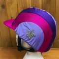 LYCRA HAT SILK - RAINBOW WITH GLITTER STARS