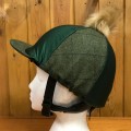 LYCRA HAT SILK - WITH POMPOM TWEED