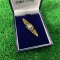 SPARTAN VINTAGE STOCK PIN - FRAIZE WITH WHITE STONE