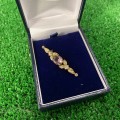 SPARTAN VINTAGE STOCK PIN - DIAMANTE WITH LILAC STONE