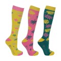 HY FASHION ADULTS LONG SOCKS TROPICAL VIBES