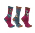 HY EQUESTRIAN THELWELL PONY FRIENDS CHILDS 3 PACK SOCKS
